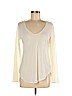 Old Navy 100% Cotton Ivory Long Sleeve T-Shirt Size M - photo 1