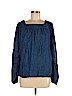 LC Lauren Conrad Blue Long Sleeve Blouse Size M - photo 1
