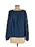 LC Lauren Conrad Blue Long Sleeve Blouse Size M - photo 2
