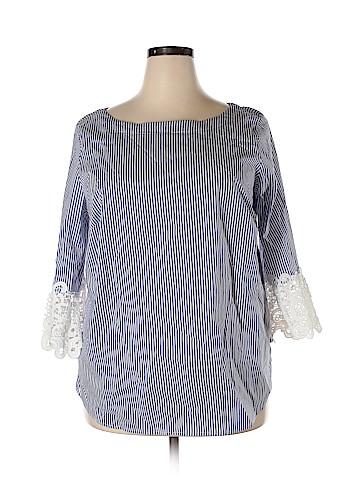 ELOQUII 3/4 Sleeve Blouse (view 1)