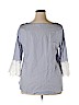 ELOQUII Blue 3/4 Sleeve Blouse Size 18 - photo 2