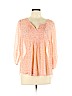 Torrid 100% Polyester Pink 3/4 Sleeve Blouse Size Lg Plus (0) - photo 1