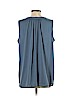 Max Jeans 100% Polyester Blue Sleeveless Blouse Size M - photo 2