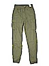 Gap Kids 100% Cotton Solid Green Cargo Pants Size 13 - 14 - photo 1