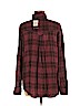 Free People Burgundy Long Sleeve Button-Down Shirt Size M - photo 2