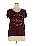 Maurices Burgundy Short Sleeve T-Shirt Size XL - photo 1