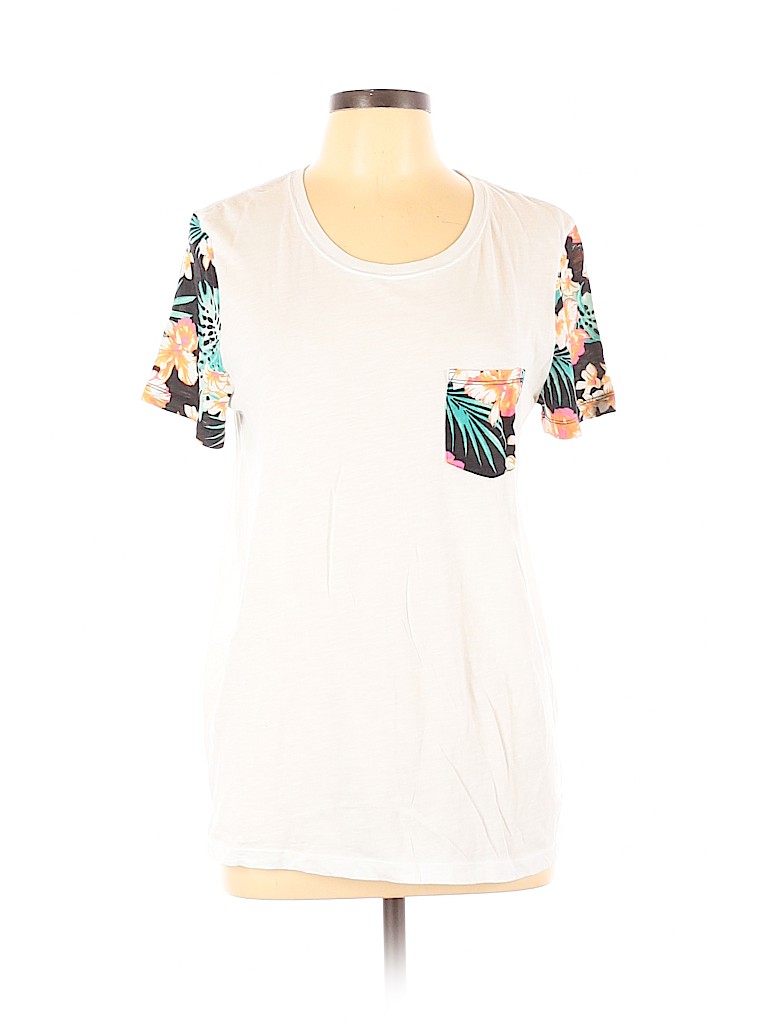 Victoria's Secret Pink White Short Sleeve T-Shirt Size L - photo 1