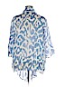 Chico's 100% Linen Blue Kimono Size XL (3) - photo 2