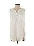 Terre Bleue 100% Lyocell White Sleeveless Blouse Size S - photo 1