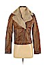 Blu Pepper 100% Polyurethane Tan Faux Leather Jacket Size S - photo 1