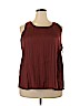 Simply Vera Vera Wang 100% Polyester Orange Sleeveless Blouse Size XXL - photo 1
