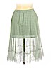 H&M 100% Polyester Green Casual Skirt Size 12 - photo 2