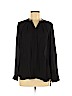 Violet & Claire 100% Polyester Black Long Sleeve Blouse Size M - photo 1