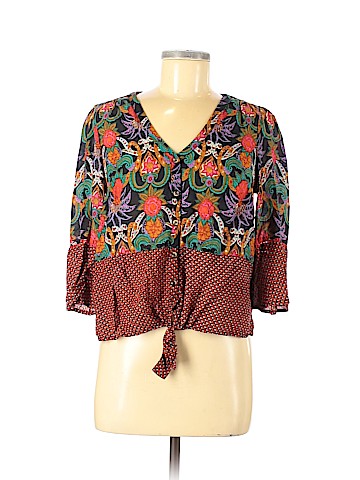 Maeve by Anthropologie 3/4 Sleeve Blouse (view 1)