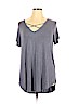 Ava & Viv Blue Short Sleeve Top Size 1X - photo 1