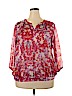 The Limited 100% Polyester Pink 3/4 Sleeve Blouse Size XL - photo 1