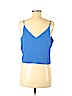 Express 100% Polyester Blue Sleeveless Blouse Size M - photo 2