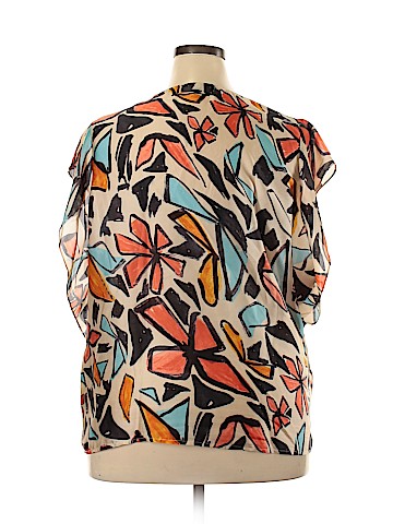 ELOQUII Short Sleeve Blouse (view 2)