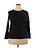 Lauren by Ralph Lauren 100% Cotton Black Long Sleeve T-Shirt Size 2X - photo 1