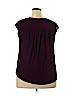 Merona 100% Rayon Purple Short Sleeve Top Size XXL - photo 2
