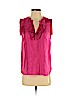 J. Crew Factory Store 100% Silk Pink Sleeveless Silk Top Size 0 - photo 1