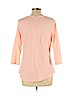 SONOMA life + style 100% Cotton Pink 3/4 Sleeve Top Size L - photo 2