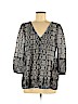 Joie 100% Cotton Black 3/4 Sleeve Blouse Size M - photo 1