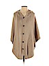 Cotton by Autumn Cashmere 100% Cotton Tan Poncho Size S - photo 1