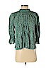 Free People 100% Rayon Green 3/4 Sleeve Blouse Size XS - photo 1