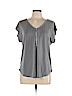 Green Envelope Gray Short Sleeve Top Size L - photo 1