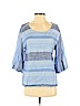 Cloth & Stone Blue 3/4 Sleeve Blouse Size S - photo 1