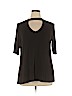 Kim & Cami Black Short Sleeve Top Size XL - photo 1