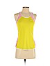 Nike 100% Polyester Yellow Active Tank Size S - photo 1