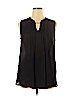 Pleione 100% Polyester Black Sleeveless Blouse Size XL - photo 1