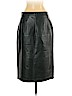 White House Black Market 100% Leather Green Leather Skirt Size 4 - photo 2