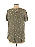 LC Lauren Conrad 100% Rayon Green Short Sleeve Blouse Size L - photo 2