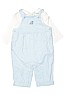 Janie and Jack 100% Cotton Solid White Long Sleeve Onesie Size 3-6 mo - photo 1