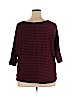 Lane Bryant Burgundy 3/4 Sleeve Top Size 20 - 18 Plus - photo 2