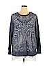 Simply Vera Vera Wang Blue Long Sleeve Top Size 2X - photo 1