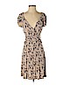 Leif Notes 100% Viscose Tan Casual Dress Size S - photo 1