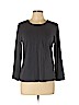 Eileen Fisher Gray 3/4 Sleeve T-Shirt Size L - photo 1