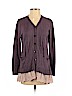 LOGO by Lori Goldstein Purple Cardigan Size S - photo 1