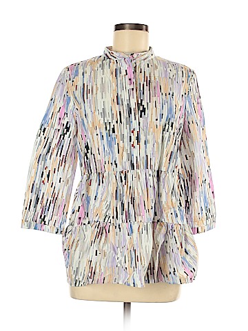 Cos 3/4 Sleeve Button-Down Shirt (view 1)