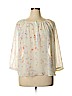 LC Lauren Conrad 100% Polyester Ivory Long Sleeve Blouse Size XL - photo 1