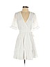 Polly 100% Polyester White Casual Dress Size 2 - photo 1