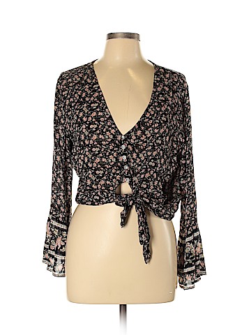 American Eagle Outfitters Long Sleeve Blouse (view 1)