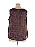 Coldwater Creek 100% Polyester Burgundy Sleeveless Blouse Size 1X - photo 2