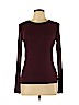 H&M 100% Cotton Burgundy Long Sleeve T-Shirt Size M - photo 1
