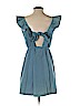 Lush 100% Cotton Blue Casual Dress Size S - photo 2