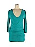 Three Dots Teal 3/4 Sleeve Top Size M - photo 1